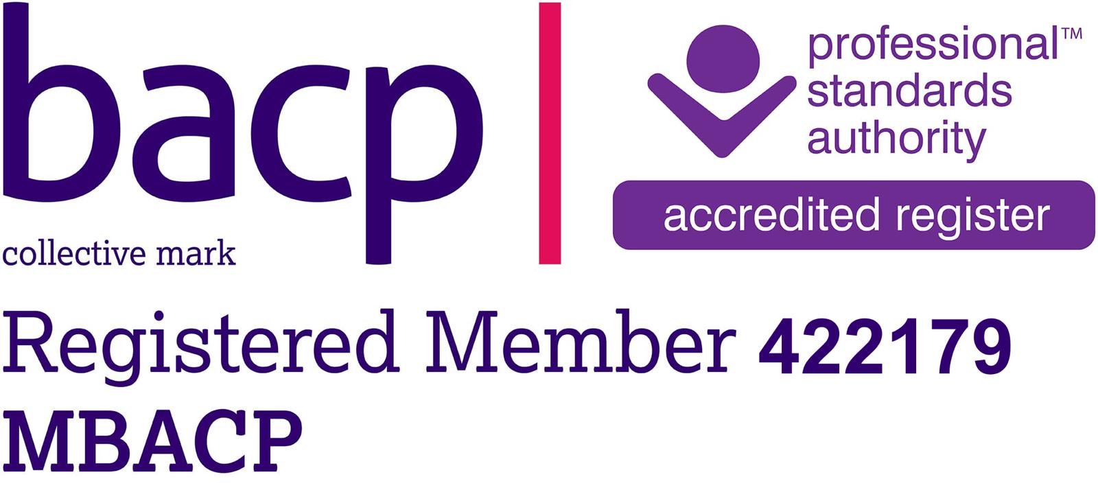 BACP Registered Member badge. Opens Yasmin Jessup’s entry on the BACP register.